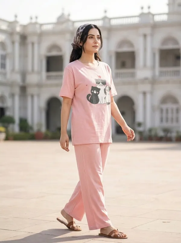 Fasense_Pure_Sinker_Cotton_Night_Suit_for_Women,__Super-Soft_Everyday_Loungewear_Tee_&_Pyjama_Set_for_Ladies_(Breathable,_Relaxed_Fit)