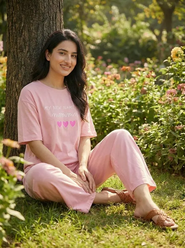 Fasense_Pure_Sinker_Cotton_Night_Suit_for_Women,__Super-Soft_Everyday_Loungewear_Tee_&_Pyjama_Set_for_Ladies_(Breathable,_Relaxed_Fit)