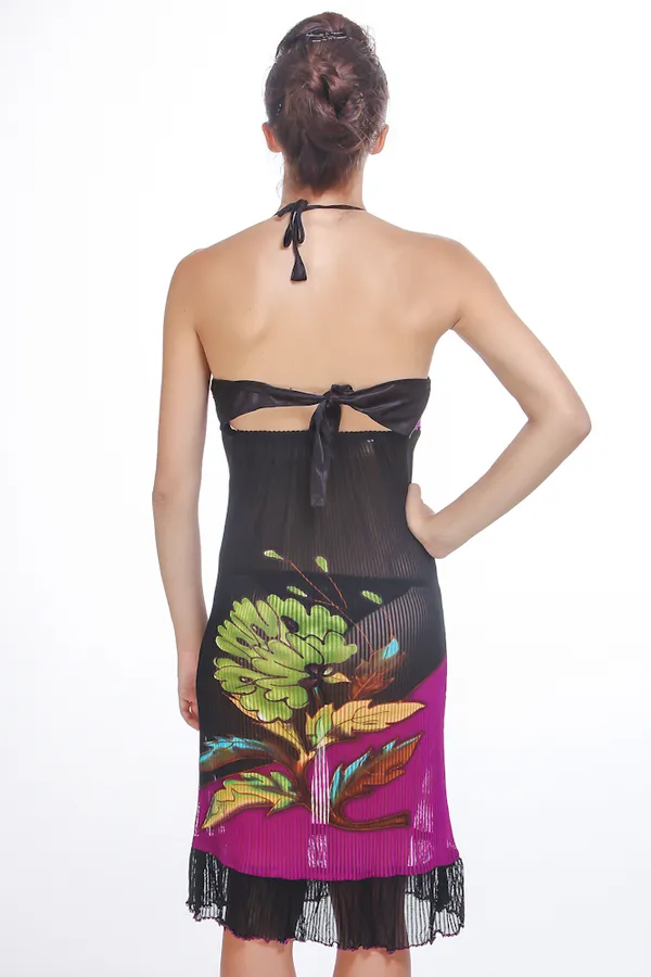 Women's_Floral_Powernet_Babydoll__Sheer_Striped_Nightdress_with_Purple_Lace_Trim_&_Halter_Neck_(One_Size:_Bust_30-38_inch)
