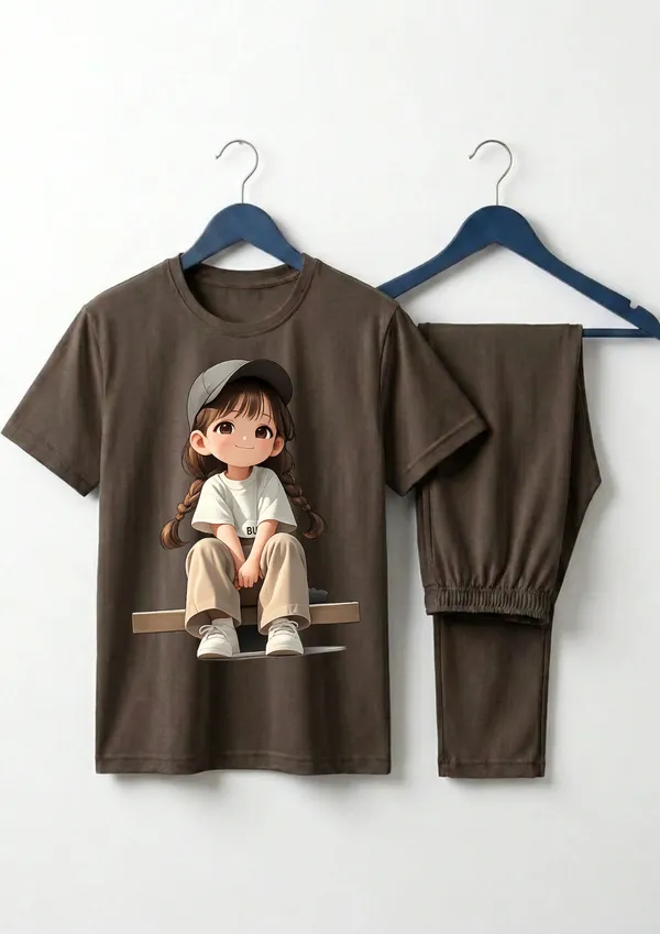 Fasense_Pure_Sinker_Cotton_Night_Suit_for_Women_("Cute_Anime_Girl"_Edition),_Soft_&_Breathable_Loungewear_Pyjama_Set_for_Ladies
