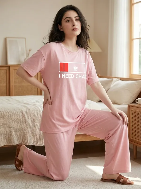 Fasense_Pure_Sinker_Cotton_Night_Suit_for_Women,__Super-Soft_Everyday_Loungewear_Tee_&_Pyjama_Set_for_Ladies_(Breathable,_Relaxed_Fit)