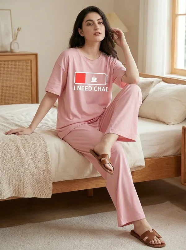Fasense_Pure_Sinker_Cotton_Night_Suit_for_Women,__Super-Soft_Everyday_Loungewear_Tee_&_Pyjama_Set_for_Ladies_(Breathable,_Relaxed_Fit)