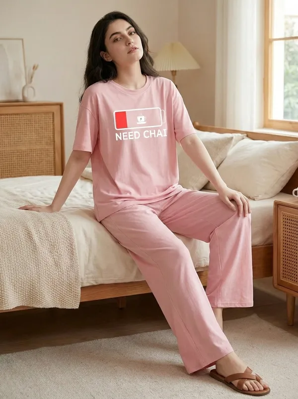 Fasense_Pure_Sinker_Cotton_Night_Suit_for_Women,__Super-Soft_Everyday_Loungewear_Tee_&_Pyjama_Set_for_Ladies_(Breathable,_Relaxed_Fit)