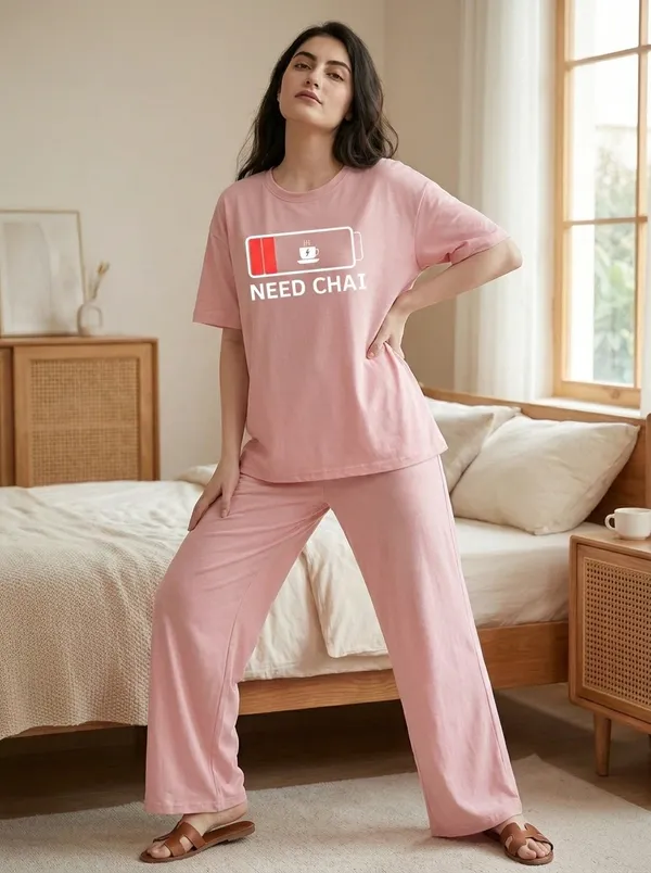 Fasense_Pure_Sinker_Cotton_Night_Suit_for_Women,__Super-Soft_Everyday_Loungewear_Tee_&_Pyjama_Set_for_Ladies_(Breathable,_Relaxed_Fit)