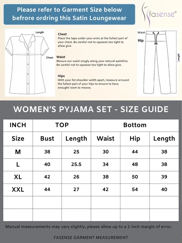Women's_Floral_&_Champagne_Satin_Night_Suit_-_Short_Sleeve_Top_and_Pyjama_Set