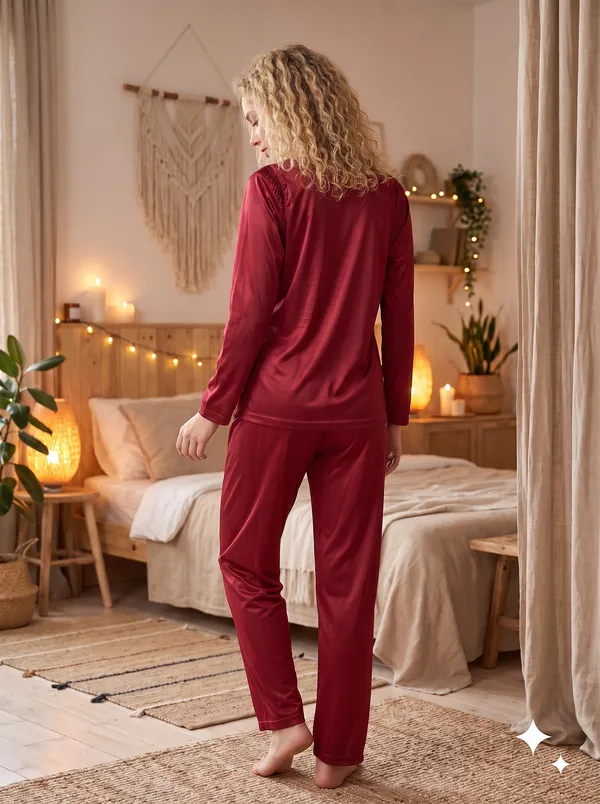 Women's_Soft_Maroon_Satin_Night_Suit_-_Long_Sleeve_Top_and_Pyjama_Set