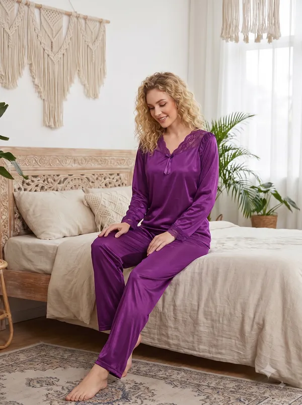 Women's_Soft_Purple_Satin_Night_Suit_-_Long_Sleeve_Top_and_Pyjama_Set