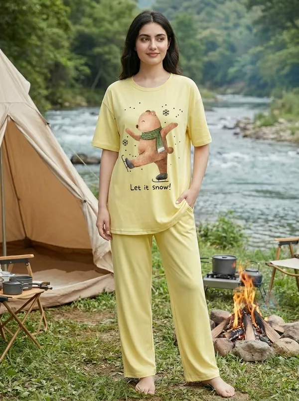 Fasense_Pure_Sinker_Cotton_Night_Suit_for_Women,__Super-Soft_Everyday_Loungewear_Tee_&_Pyjama_Set_for_Ladies_(Breathable,_Relaxed_Fit)