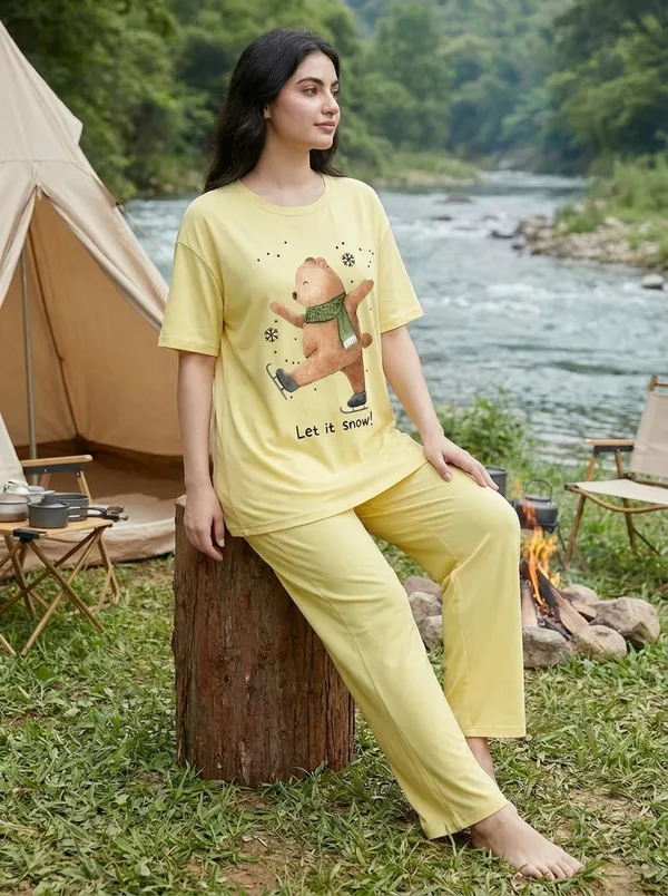 Fasense_Pure_Sinker_Cotton_Night_Suit_for_Women,__Super-Soft_Everyday_Loungewear_Tee_&_Pyjama_Set_for_Ladies_(Breathable,_Relaxed_Fit)