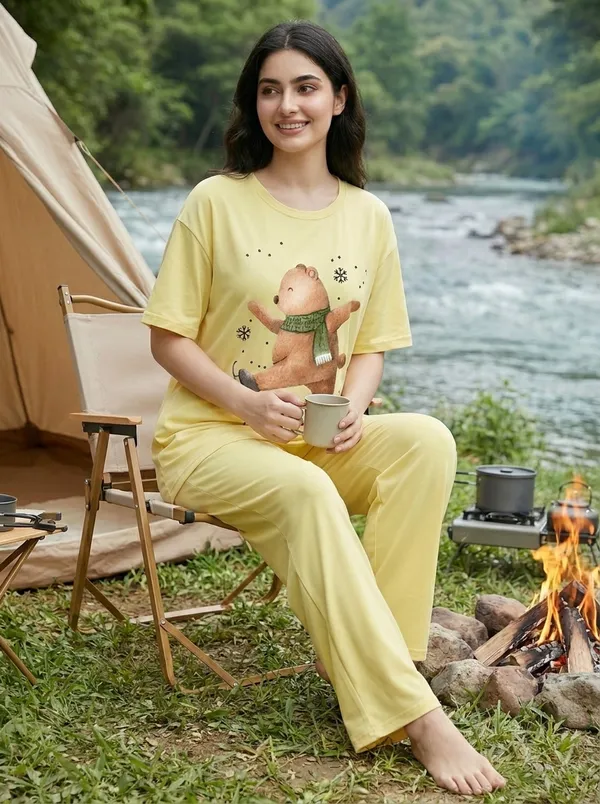 Fasense_Pure_Sinker_Cotton_Night_Suit_for_Women,__Super-Soft_Everyday_Loungewear_Tee_&_Pyjama_Set_for_Ladies_(Breathable,_Relaxed_Fit)