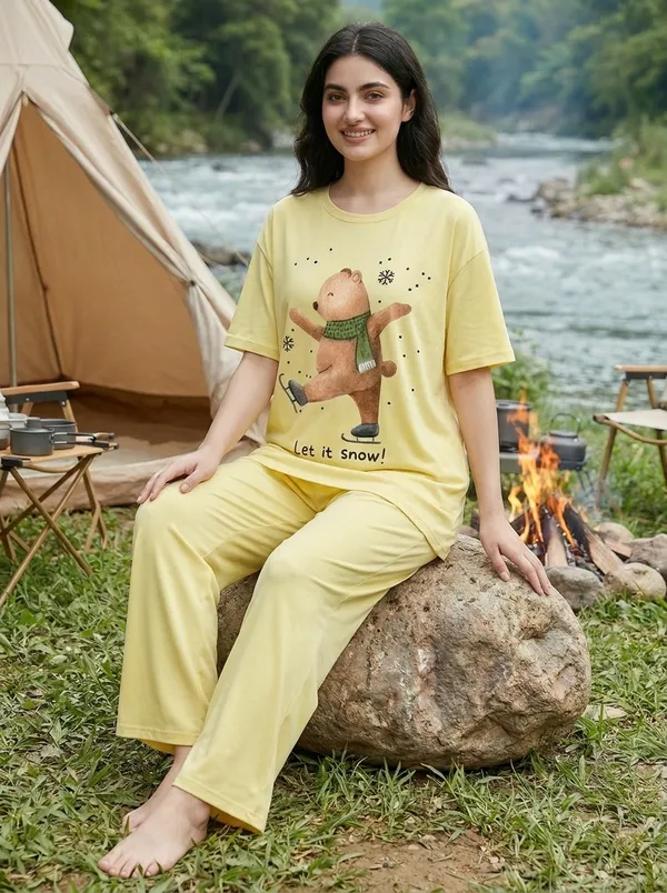 Fasense_Pure_Sinker_Cotton_Night_Suit_for_Women,__Super-Soft_Everyday_Loungewear_Tee_&_Pyjama_Set_for_Ladies_(Breathable,_Relaxed_Fit)