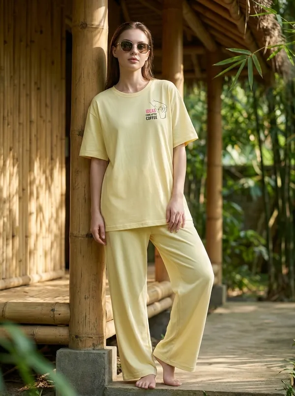 Fasense_Pure_Sinker_Cotton_Night_Suit_for_Women,__Super-Soft_Everyday_Loungewear_Tee_&_Pyjama_Set_for_Ladies_(Breathable,_Relaxed_Fit)