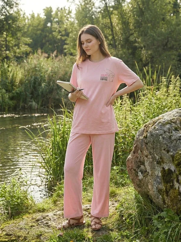 Fasense_Pure_Sinker_Cotton_Night_Suit_for_Women,__Super-Soft_Everyday_Loungewear_Tee_&_Pyjama_Set_for_Ladies_(Breathable,_Relaxed_Fit)