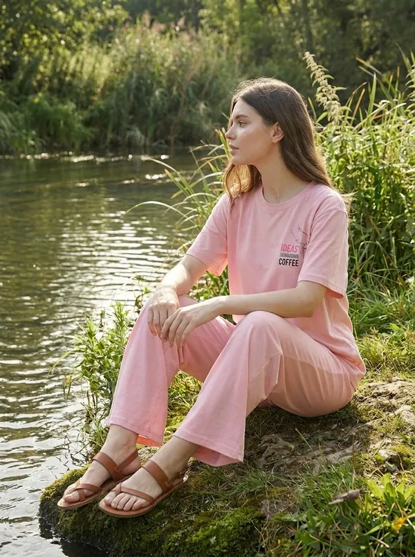 Fasense_Pure_Sinker_Cotton_Night_Suit_for_Women,__Super-Soft_Everyday_Loungewear_Tee_&_Pyjama_Set_for_Ladies_(Breathable,_Relaxed_Fit)