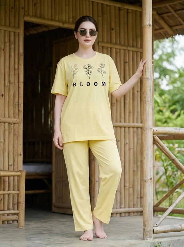 Fasense_Pure_Sinker_Cotton_Night_Suit_for_Women,__Super-Soft_Everyday_Loungewear_Tee_&_Pyjama_Set_for_Ladies_(Breathable,_Relaxed_Fit)