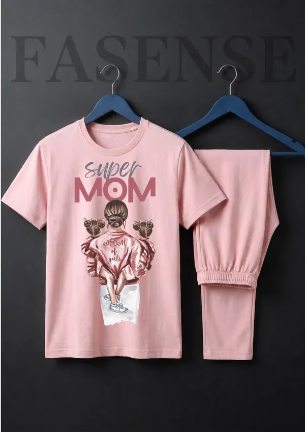 Fasense_Pure_Sinker_Cotton_Night_Suit_for_Women,__Super-Soft_Everyday_Loungewear_Tee_&_Pyjama_Set_for_Ladies_(Breathable,_Relaxed_Fit)