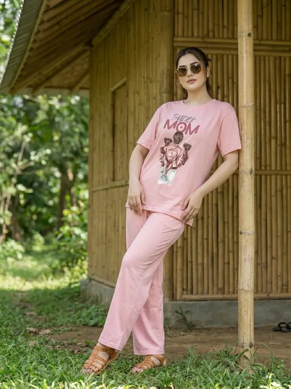 Fasense_Pure_Sinker_Cotton_Night_Suit_for_Women,__Super-Soft_Everyday_Loungewear_Tee_&_Pyjama_Set_for_Ladies_(Breathable,_Relaxed_Fit)