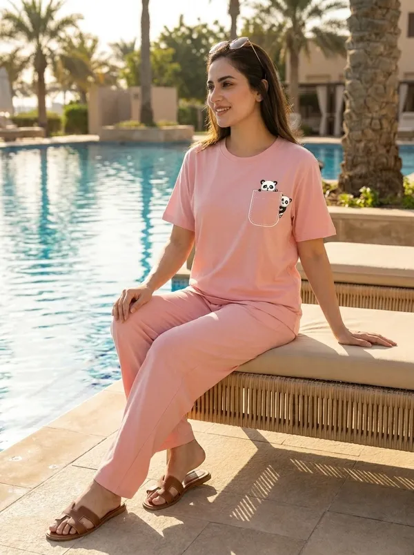 Fasense_Pure_Sinker_Cotton_Night_Suit_for_Women,__Super-Soft_Everyday_Loungewear_Tee_&_Pyjama_Set_for_Ladies_(Breathable,_Relaxed_Fit)