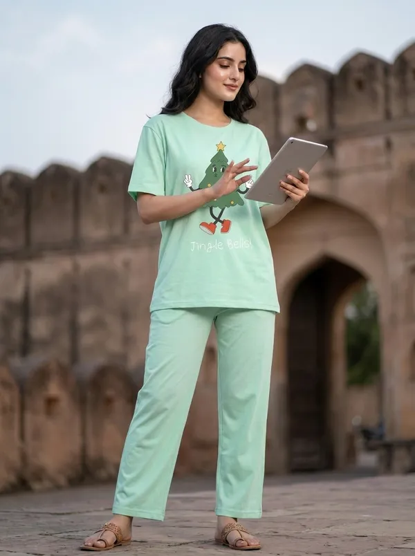 Fasense_Pure_Sinker_Cotton_Night_Suit_for_Women,__Super-Soft_Everyday_Loungewear_Tee_&_Pyjama_Set_for_Ladies_(Breathable,_Relaxed_Fit)