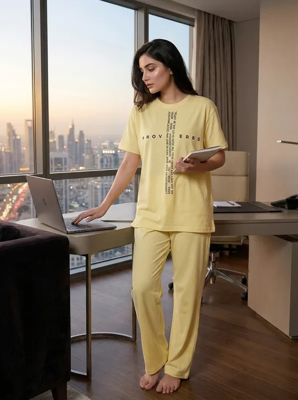 Fasense_Pure_Sinker_Cotton_Night_Suit_for_Women,__Super-Soft_Everyday_Loungewear_Tee_&_Pyjama_Set_for_Ladies_(Breathable,_Relaxed_Fit)