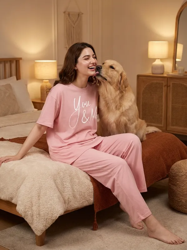 Fasense_Pure_Sinker_Cotton_Night_Suit_for_Women,__Super-Soft_Everyday_Loungewear_Tee_&_Pyjama_Set_for_Ladies_(Breathable,_Relaxed_Fit)