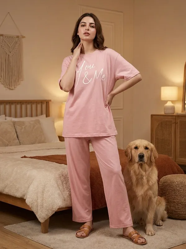 Fasense_Pure_Sinker_Cotton_Night_Suit_for_Women,__Super-Soft_Everyday_Loungewear_Tee_&_Pyjama_Set_for_Ladies_(Breathable,_Relaxed_Fit)