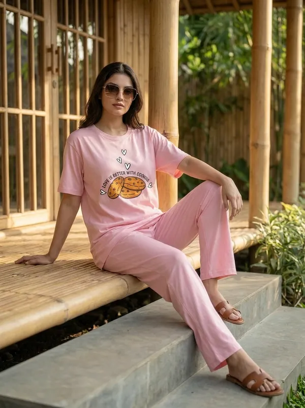 Fasense_Pure_Sinker_Cotton_Night_Suit_for_Women,__Super-Soft_Everyday_Loungewear_Tee_&_Pyjama_Set_for_Ladies_(Breathable,_Relaxed_Fit)