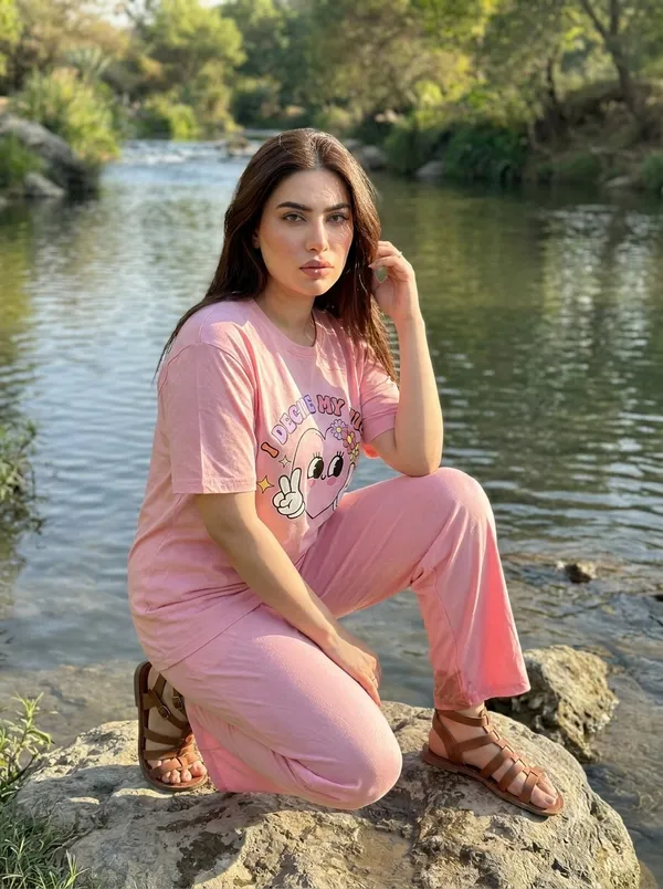 Fasense_Pure_Sinker_Cotton_Night_Suit_for_Women,__Super-Soft_Everyday_Loungewear_Tee_&_Pyjama_Set_for_Ladies_(Breathable,_Relaxed_Fit)