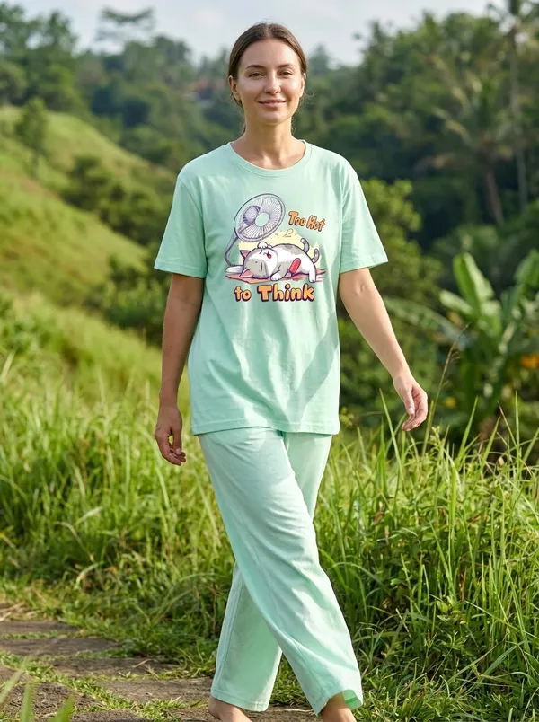 Fasense_Pure_Sinker_Cotton_Night_Suit_for_Women,__Super-Soft_Everyday_Loungewear_Tee_&_Pyjama_Set_for_Ladies_(Breathable,_Relaxed_Fit)