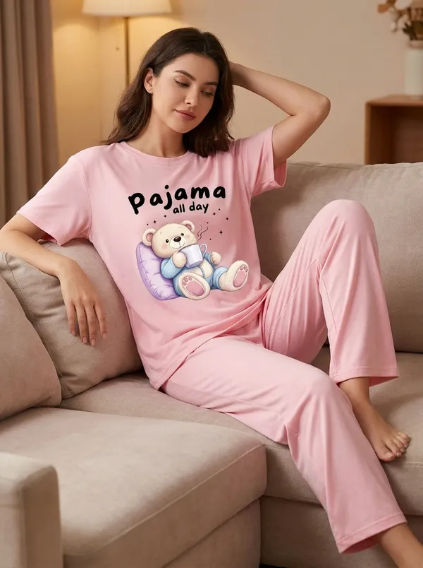 Fasense_Pure_Sinker_Cotton_Night_Suit_for_Women,__Super-Soft_Everyday_Loungewear_Tee_&_Pyjama_Set_for_Ladies_(Breathable,_Relaxed_Fit)