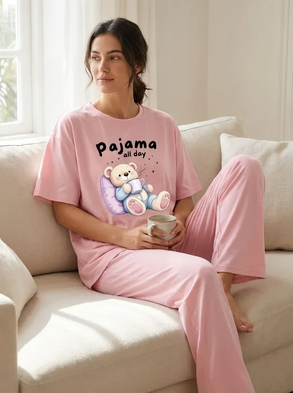 Fasense_Pure_Sinker_Cotton_Night_Suit_for_Women,__Super-Soft_Everyday_Loungewear_Tee_&_Pyjama_Set_for_Ladies_(Breathable,_Relaxed_Fit)