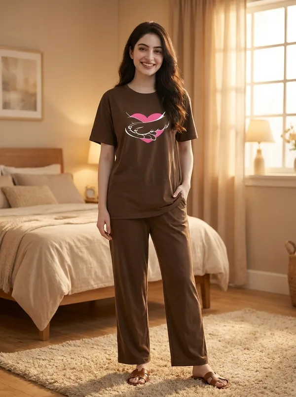 Fasense_Pure_Sinker_Cotton_Night_Suit_for_Women,__Super-Soft_Everyday_Loungewear_Tee_&_Pyjama_Set_for_Ladies_(Breathable,_Relaxed_Fit)