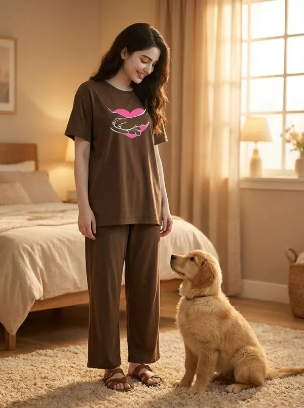 Fasense_Pure_Sinker_Cotton_Night_Suit_for_Women,__Super-Soft_Everyday_Loungewear_Tee_&_Pyjama_Set_for_Ladies_(Breathable,_Relaxed_Fit)
