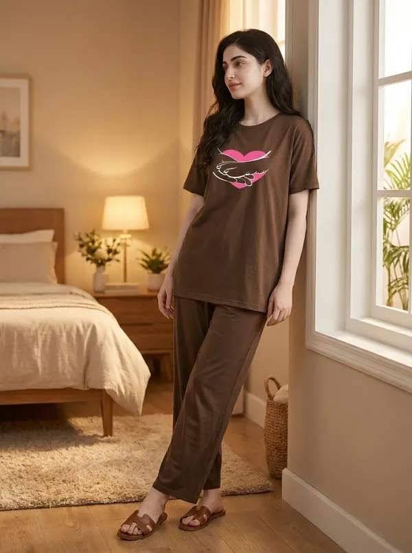 Fasense_Pure_Sinker_Cotton_Night_Suit_for_Women,__Super-Soft_Everyday_Loungewear_Tee_&_Pyjama_Set_for_Ladies_(Breathable,_Relaxed_Fit)