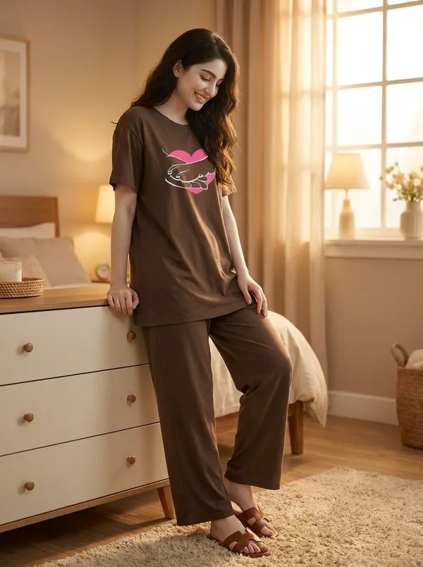 Fasense_Pure_Sinker_Cotton_Night_Suit_for_Women,__Super-Soft_Everyday_Loungewear_Tee_&_Pyjama_Set_for_Ladies_(Breathable,_Relaxed_Fit)