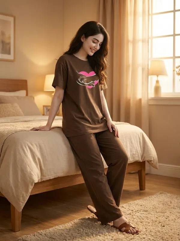 Fasense_Pure_Sinker_Cotton_Night_Suit_for_Women,__Super-Soft_Everyday_Loungewear_Tee_&_Pyjama_Set_for_Ladies_(Breathable,_Relaxed_Fit)