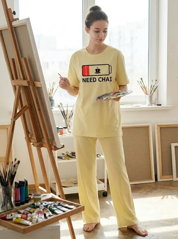 Fasense_Pure_Sinker_Cotton_Night_Suit_for_Women,__Super-Soft_Everyday_Loungewear_Tee_&_Pyjama_Set_for_Ladies_(Breathable,_Relaxed_Fit)