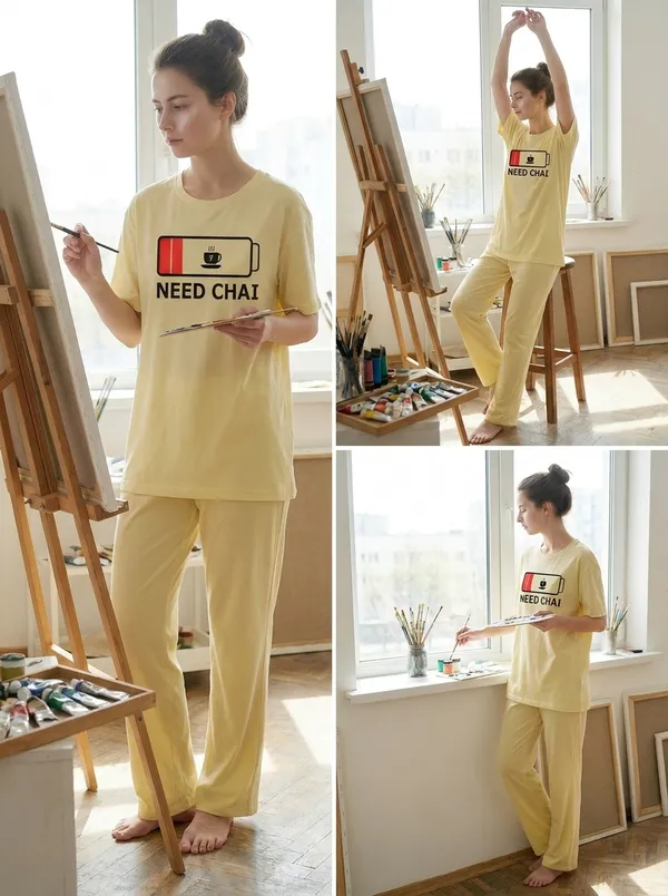 Fasense_Pure_Sinker_Cotton_Night_Suit_for_Women,__Super-Soft_Everyday_Loungewear_Tee_&_Pyjama_Set_for_Ladies_(Breathable,_Relaxed_Fit)