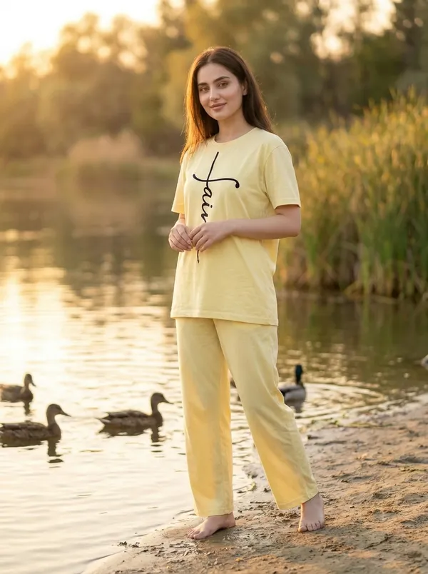 Fasense_Pure_Sinker_Cotton_Night_Suit_for_Women,__Super-Soft_Everyday_Loungewear_Tee_&_Pyjama_Set_for_Ladies_(Breathable,_Relaxed_Fit)