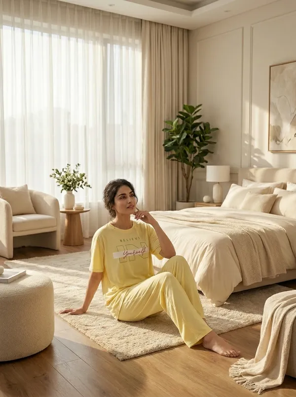 Fasense_Pure_Sinker_Cotton_Night_Suit_for_Women,__Super-Soft_Everyday_Loungewear_Tee_&_Pyjama_Set_for_Ladies_(Breathable,_Relaxed_Fit)