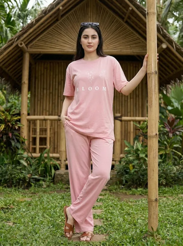Fasense_Pure_Sinker_Cotton_Night_Suit_for_Women,__Super-Soft_Everyday_Loungewear_Tee_&_Pyjama_Set_for_Ladies_(Breathable,_Relaxed_Fit)