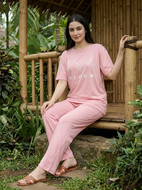 Fasense_Pure_Sinker_Cotton_Night_Suit_for_Women,__Super-Soft_Everyday_Loungewear_Tee_&_Pyjama_Set_for_Ladies_(Breathable,_Relaxed_Fit)