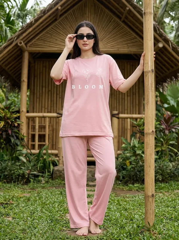 Fasense_Pure_Sinker_Cotton_Night_Suit_for_Women,__Super-Soft_Everyday_Loungewear_Tee_&_Pyjama_Set_for_Ladies_(Breathable,_Relaxed_Fit)