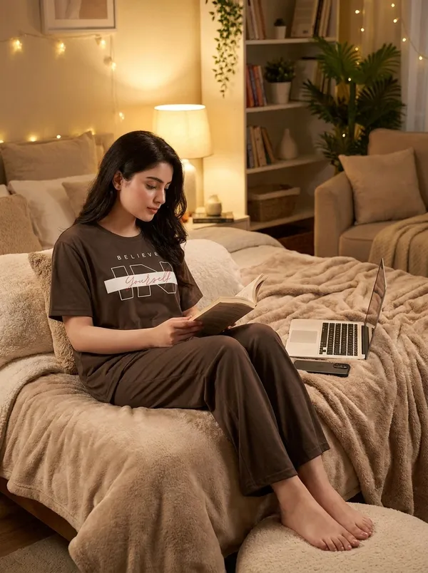 Fasense_Pure_Sinker_Cotton_Night_Suit_for_Women,__Super-Soft_Everyday_Loungewear_Tee_&_Pyjama_Set_for_Ladies_(Breathable,_Relaxed_Fit)
