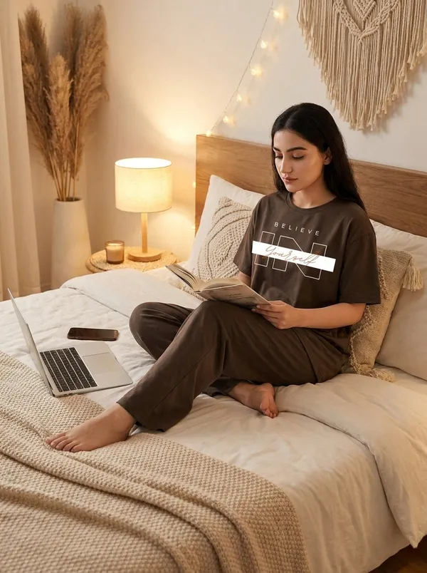 Fasense_Pure_Sinker_Cotton_Night_Suit_for_Women,__Super-Soft_Everyday_Loungewear_Tee_&_Pyjama_Set_for_Ladies_(Breathable,_Relaxed_Fit)