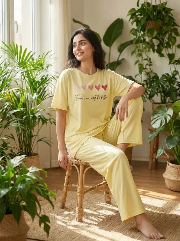 Fasense_Pure_Sinker_Cotton_Night_Suit_for_Women,__Super-Soft_Everyday_Loungewear_Tee_&_Pyjama_Set_for_Ladies_(Breathable,_Relaxed_Fit)
