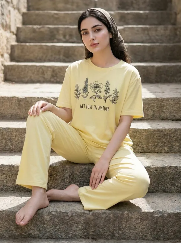 Fasense_Pure_Sinker_Cotton_Night_Suit_for_Women,__Super-Soft_Everyday_Loungewear_Tee_&_Pyjama_Set_for_Ladies_(Breathable,_Relaxed_Fit)