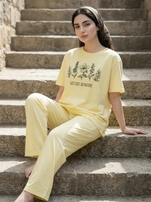 Fasense_Pure_Sinker_Cotton_Night_Suit_for_Women,__Super-Soft_Everyday_Loungewear_Tee_&_Pyjama_Set_for_Ladies_(Breathable,_Relaxed_Fit)