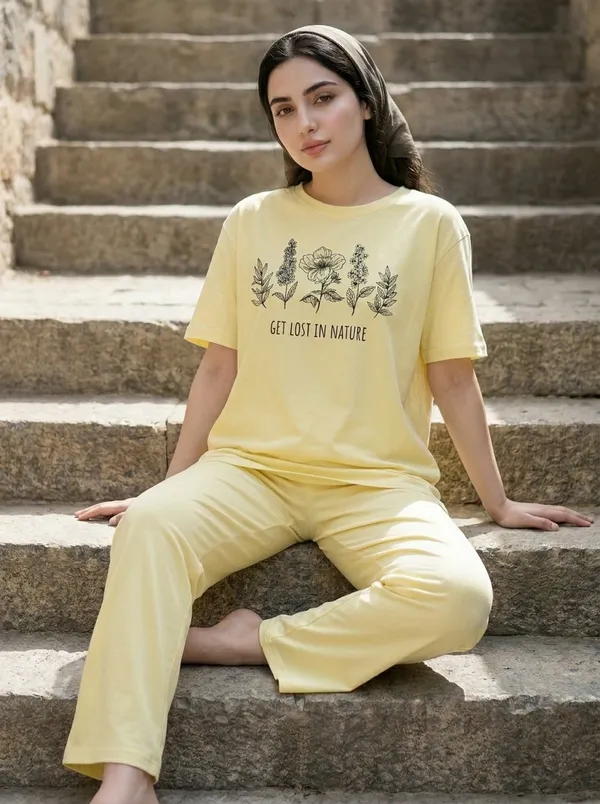 Fasense_Pure_Sinker_Cotton_Night_Suit_for_Women,__Super-Soft_Everyday_Loungewear_Tee_&_Pyjama_Set_for_Ladies_(Breathable,_Relaxed_Fit)