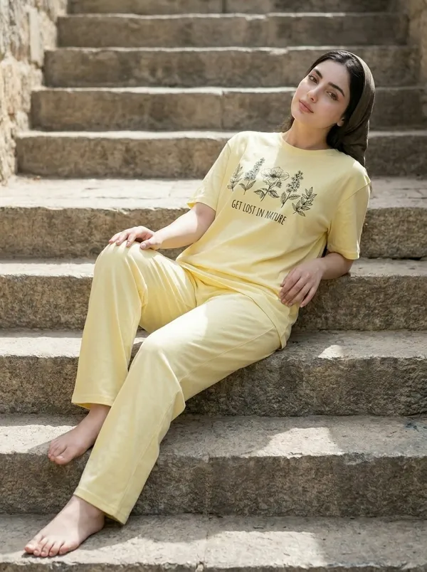 Fasense_Pure_Sinker_Cotton_Night_Suit_for_Women,__Super-Soft_Everyday_Loungewear_Tee_&_Pyjama_Set_for_Ladies_(Breathable,_Relaxed_Fit)